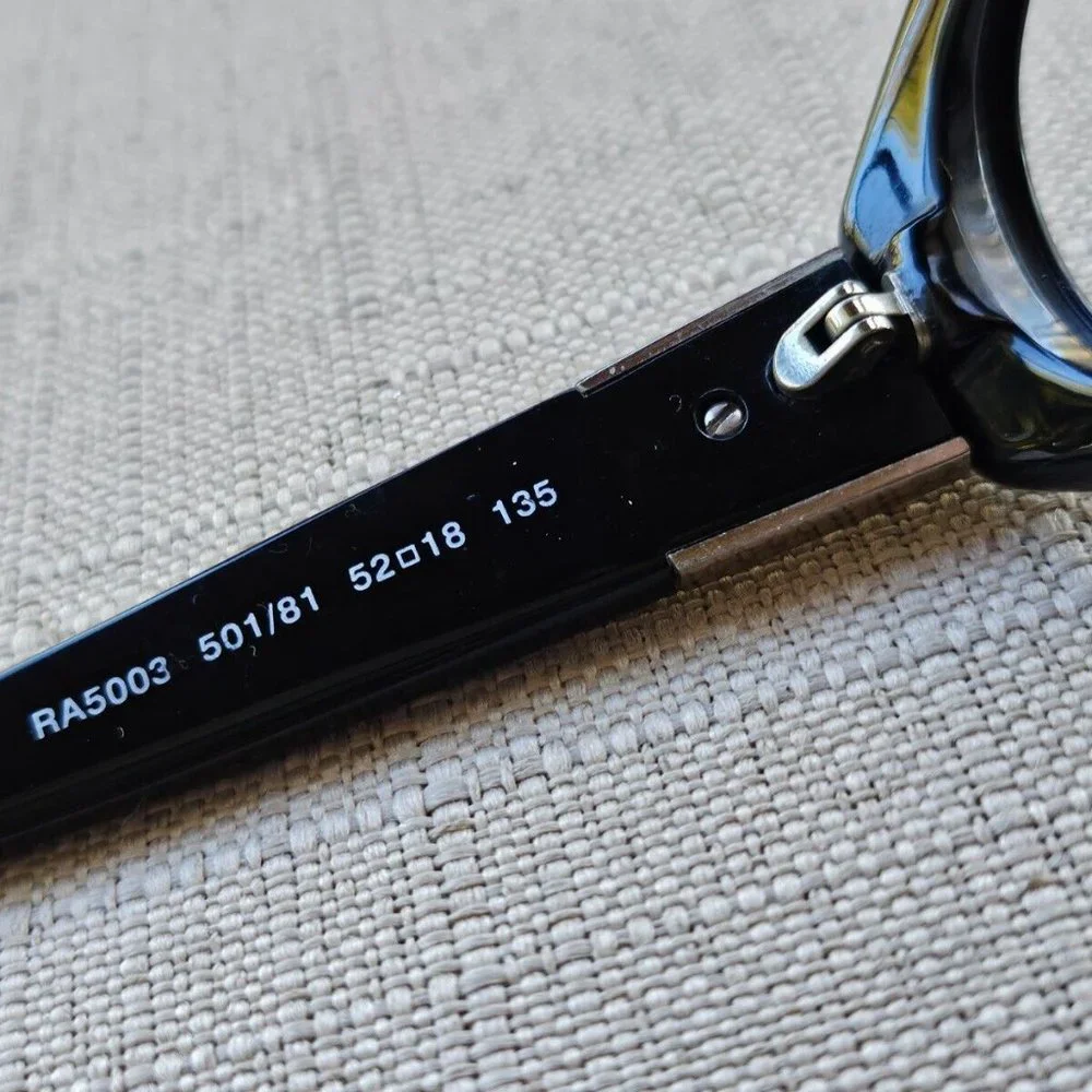 Ralph Lauren Ladies Glasses Frame Black Tone Eyeglasses 52[]18 135 RA5003 - Picture 9 of 11